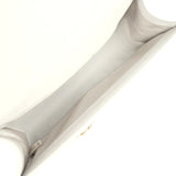 Pre-owned Chanel Medium Boy Bag Grey Shiny Caviar Light Gold Hardware