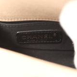 Pre-owned Chanel Mini "Scales" Boy Bag Light Gold Calfskin Antique Gold Hardware - Thumbnail View 10