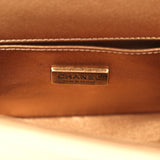 Pre-owned Chanel Small Boy Bag Metallic Gold Python Antique Gold Hardware - Thumbnail View 9