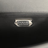 Pre-owned Chanel Boy Bag Black Python, Calfskin Matte Silver Hardware - Thumbnail View 9