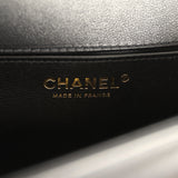 Chanel Medium Top Handle Braided Boy Bag Black Shiny Lambskin Antique Gold Hardware - Thumbnail View 9