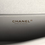 Chanel Medium Boy Bag Dark Grey Shiny Caviar Antique Gold Hardware - Thumbnail View 9