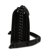 Pre-owned Chanel Medium Boy Bag So Black Caviar Black Hardware - Thumbnail View 3