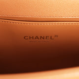 Pre-owned Chanel Medium Chevron Boy Bag Brown Caviar Antique Gold Hardware - Thumbnail View 9