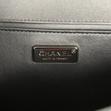 Pre-owned Chanel Medium Boy Bag Silver Python Ruthenium Hardware - Thumbnail View 9