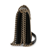 Pre-owned Chanel Medium "Paris-Versailles" Boy Bag Black, Gold, White Lambskin Antique Gold Hardware - Thumbnail View 3
