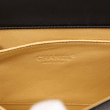 Pre-owned Chanel Medium "Paris-Versailles" Boy Bag Black, Gold, White Lambskin Antique Gold Hardware - Thumbnail View 8