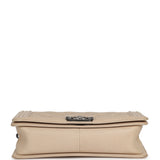 Pre-owned Chanel Medium "Wild Stitch" Boy Bag Beige Aged Calfskin Aged Ruthenium Hardware - Thumbnail View 6