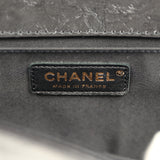 Pre-owned Chanel Medium Boy Bag Black Aged Calfskin Antique Gold Hardware - Thumbnail View 9