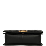 Pre-owned Chanel Medium Boy Bag Black Caviar Antique Gold Hardware - Thumbnail View 6
