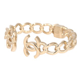 Chanel Chain CC Cuff Bracelet Light Gold - Thumbnail View 4