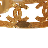 Vintage Chanel CC Logo Cuff Bracelet Gold Plated Hardware - Thumbnail View 2