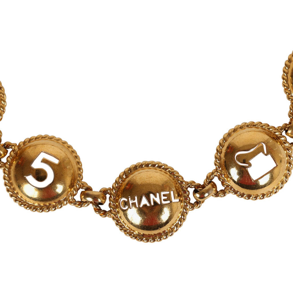 CHANEL Earrings AUTH Coco CC Logo Mark Vintage Rare Gold lava 93A