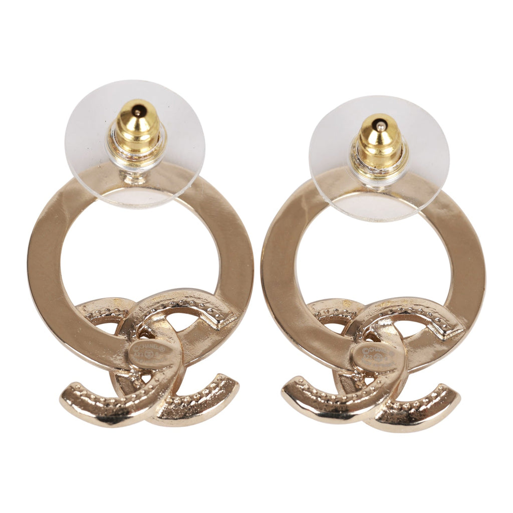 Chanel earrings circle Clearance