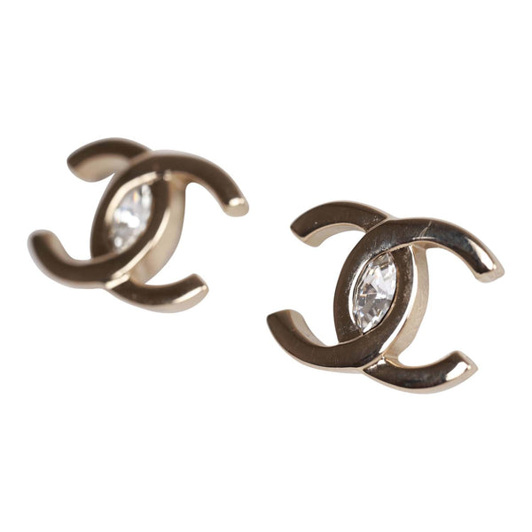 Pre-owned Chanel Classic CC Faux Crystal Earrings – Madison Avenue Couture