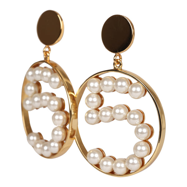 Chanel Classic CC Turnlock Earrings Faux Pearl Gold/Pearl in Metal with  Gold-tone - US