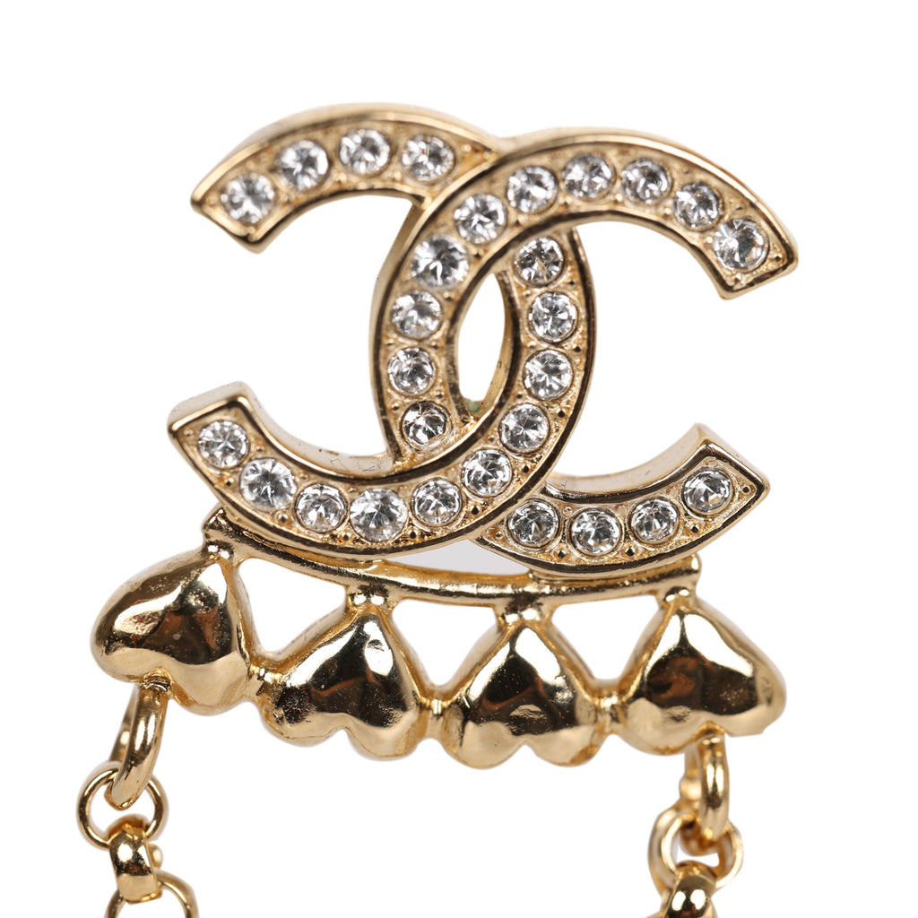 CHANEL, Jewelry, Preloved Chanel Cc Rhinestone Brooch