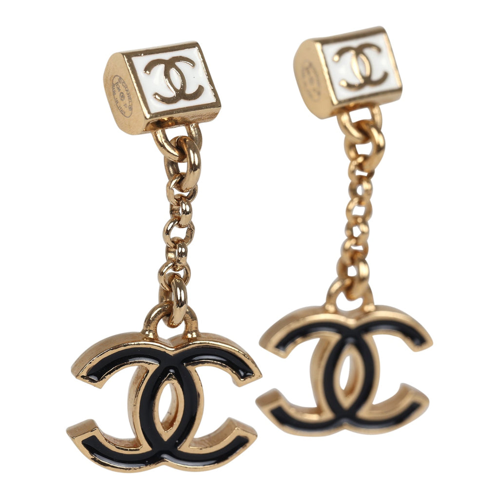 Dangle Earrings Chanel Gold Studs Chanel Gold Stud Earrings Chanel