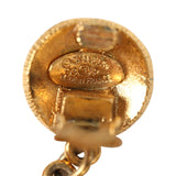 Vintage Chanel Large CC Sunburst Dangle Earrings Gold Plated Hardware - Thumbnail View 5