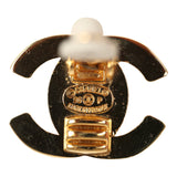 Vintage Chanel 24K Gold Plated Small CC Turnlock Earrings - Thumbnail View 5