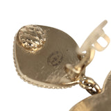 Chanel Large "Along the Nile" Egypt CC Drop Dangle Clip on Earrings Gold Resin Light Gold - Thumbnail View 6