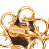Chanel Resin Flower CC Drop Clip-On Earrings White Gold Tone Hardware - Thumbnail View 4