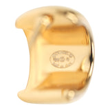 Chanel Mini CC Hoop Stud Earrings Black Resin, Gold Tone Hardware - Thumbnail View 4