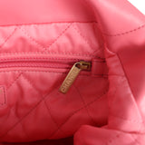 Chanel Small 22 Bag Pink Calfskin Gold Hardware