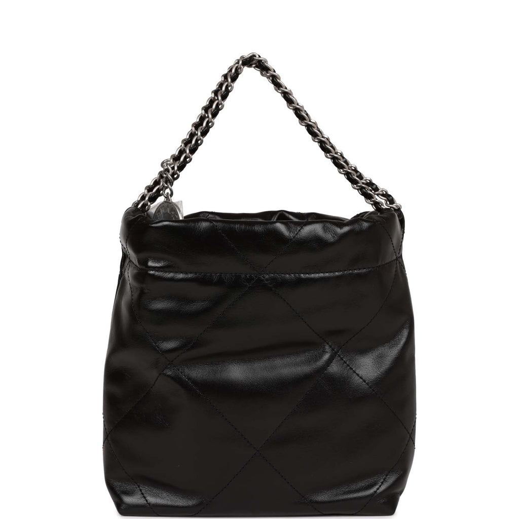 chanel black hobo bag large