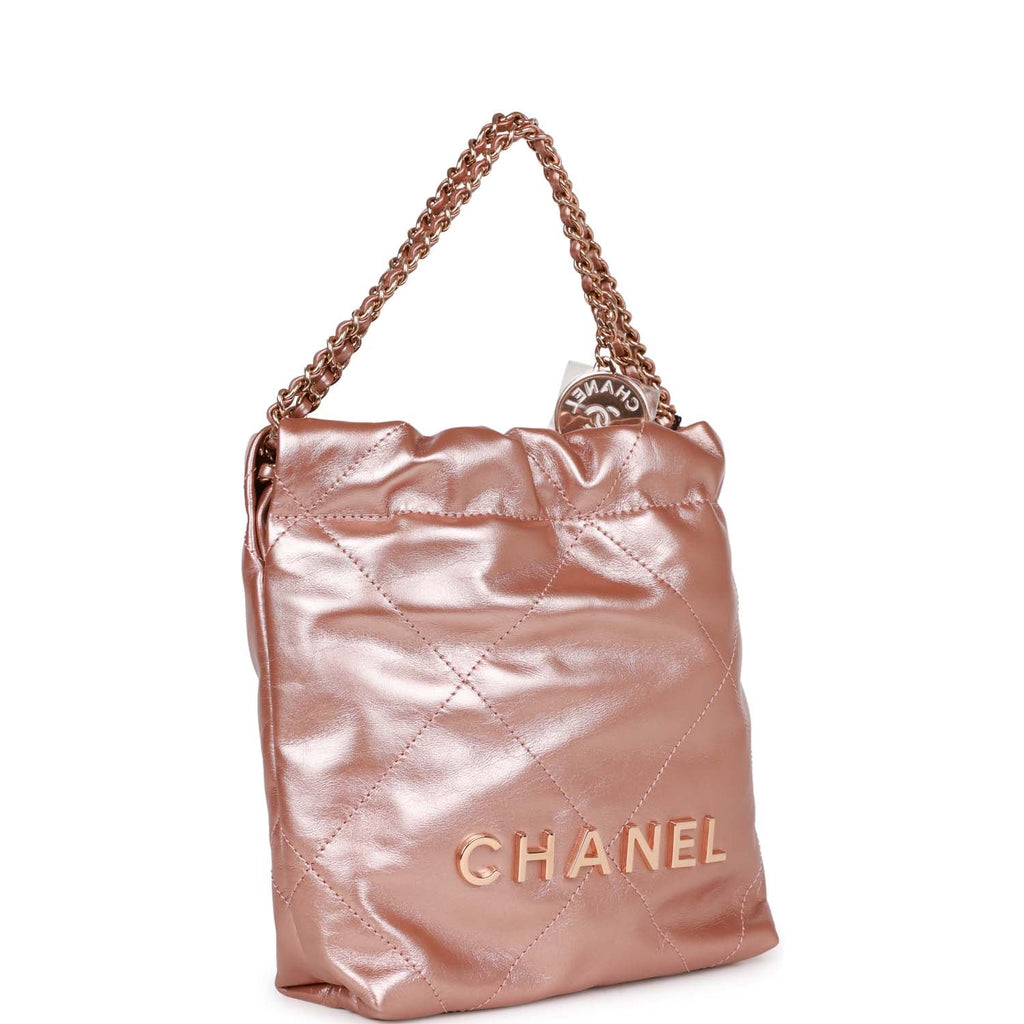 Chanel Brown Metallic Leather In The Mix Tote Chanel