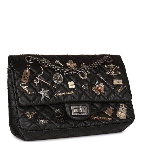 Chanel Reissue Mini Lucky Charms Double Flap Bag - Black Shoulder Bags,  Handbags - CHA865844
