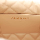 Chanel Mini 22 Bag White Calfskin Gold Hardware