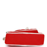 Chanel Monte-Carlo Mini Crossbody Tennis Bag Red Canvas Light Gold  Hardware