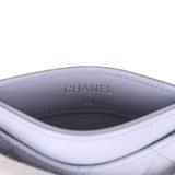 Chanel Card Holder Wallet Lilac Caviar Silver Hardware