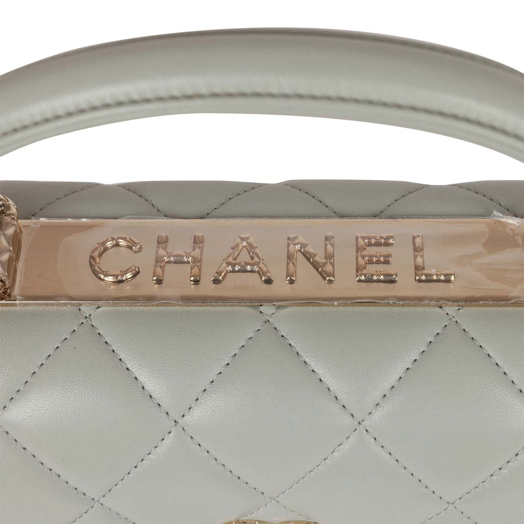 Chanel Large Trendy CC Bag Grey Lambskin Light Gold Hardware – Madison  Avenue Couture