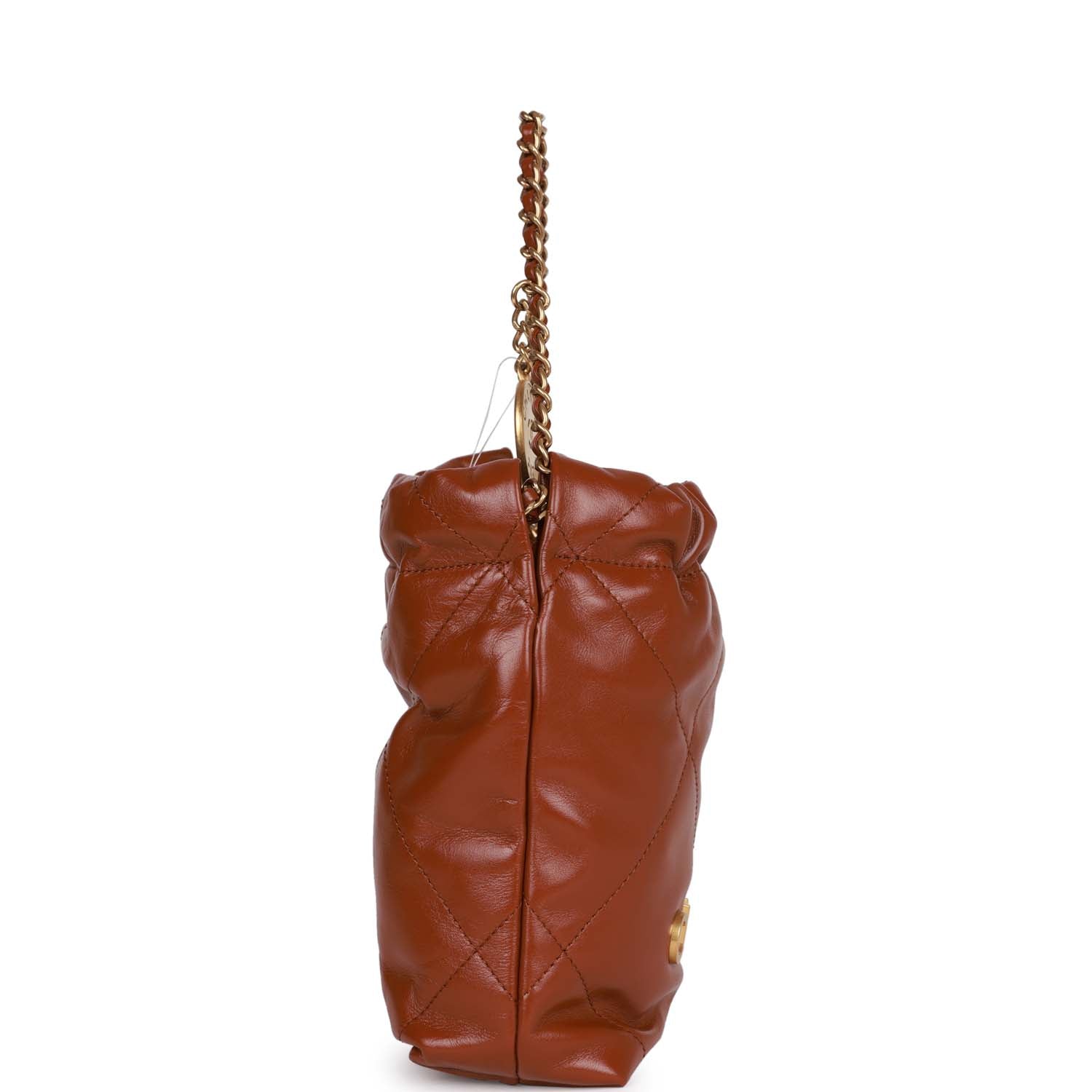 SUNSET MEDIUM 22 IN WHITE CALFSKIN GOLD HARDWARE