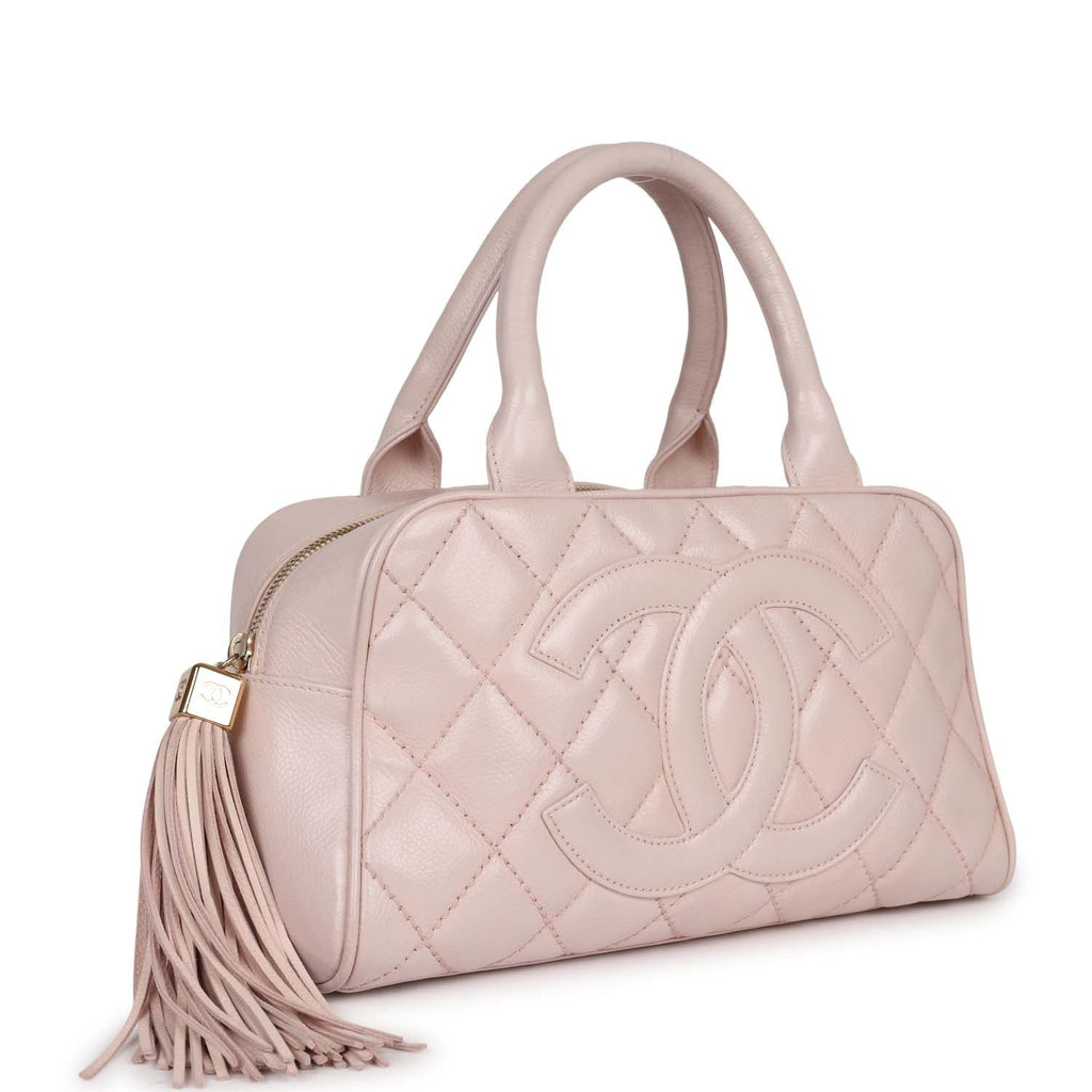 Vintage Chanel Timeless Bowler Light Pink Caviar Gold Hardware – Madison  Avenue Couture
