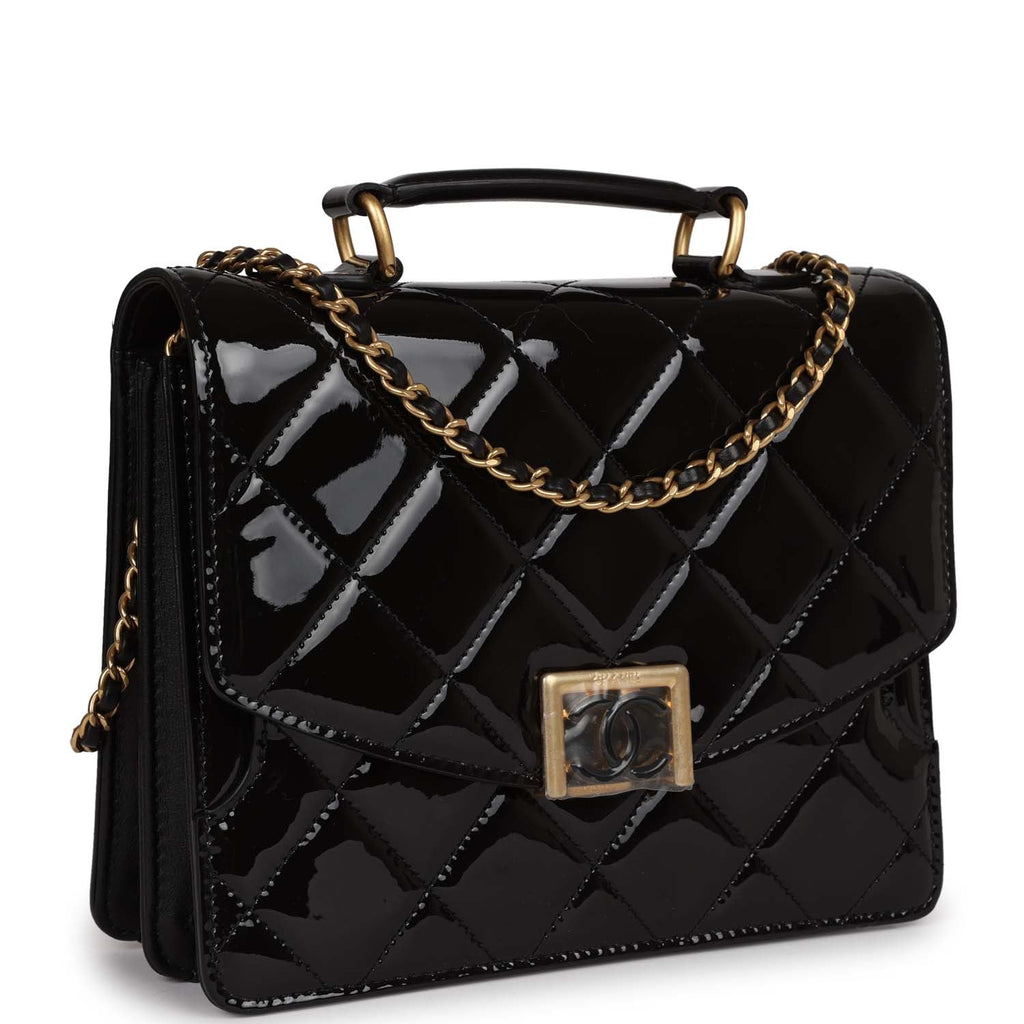 Chanel Black Accordion Bag - Vintage Lux