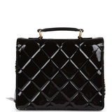 Chanel Black Patent Vinyl Rock and Chain Large Accordion Flap Bag - Yoogi's  Closet