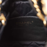 Chanel Mini 22 Bag Black Calfskin and Pearl Antique Gold Hardware -Balance Due