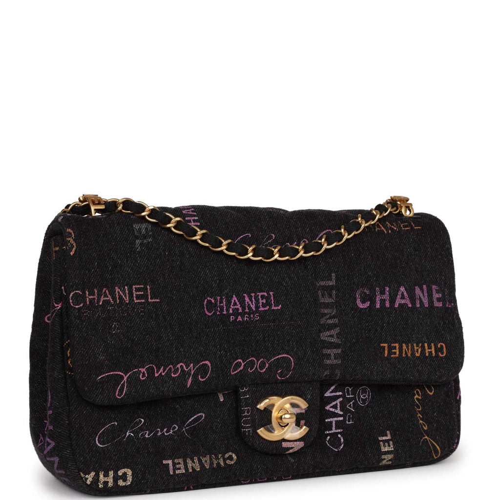 Chanel Black V-Quilted w/ Magenta Lining, Multi Pocket w/ Abstract Gold  Chain & Lion Head Zipper Hand Bag - Orlando Vintage Clothing and Costume