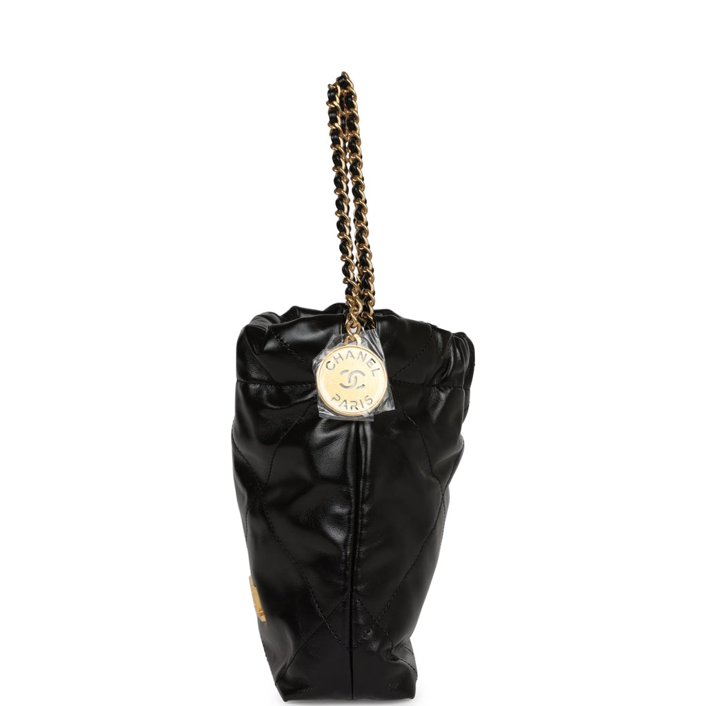 Chanel Mini 22 Bag Black Calfskin Gold Hardware – Madison Avenue