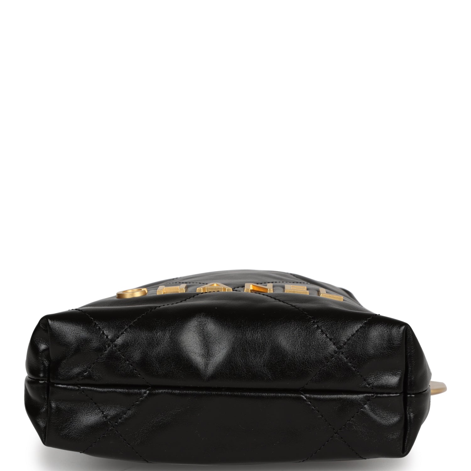 CHANEL 25S MINI FLAP BAG 22 IN TAN BROWN CALFSKIN GOLD HARDWARE