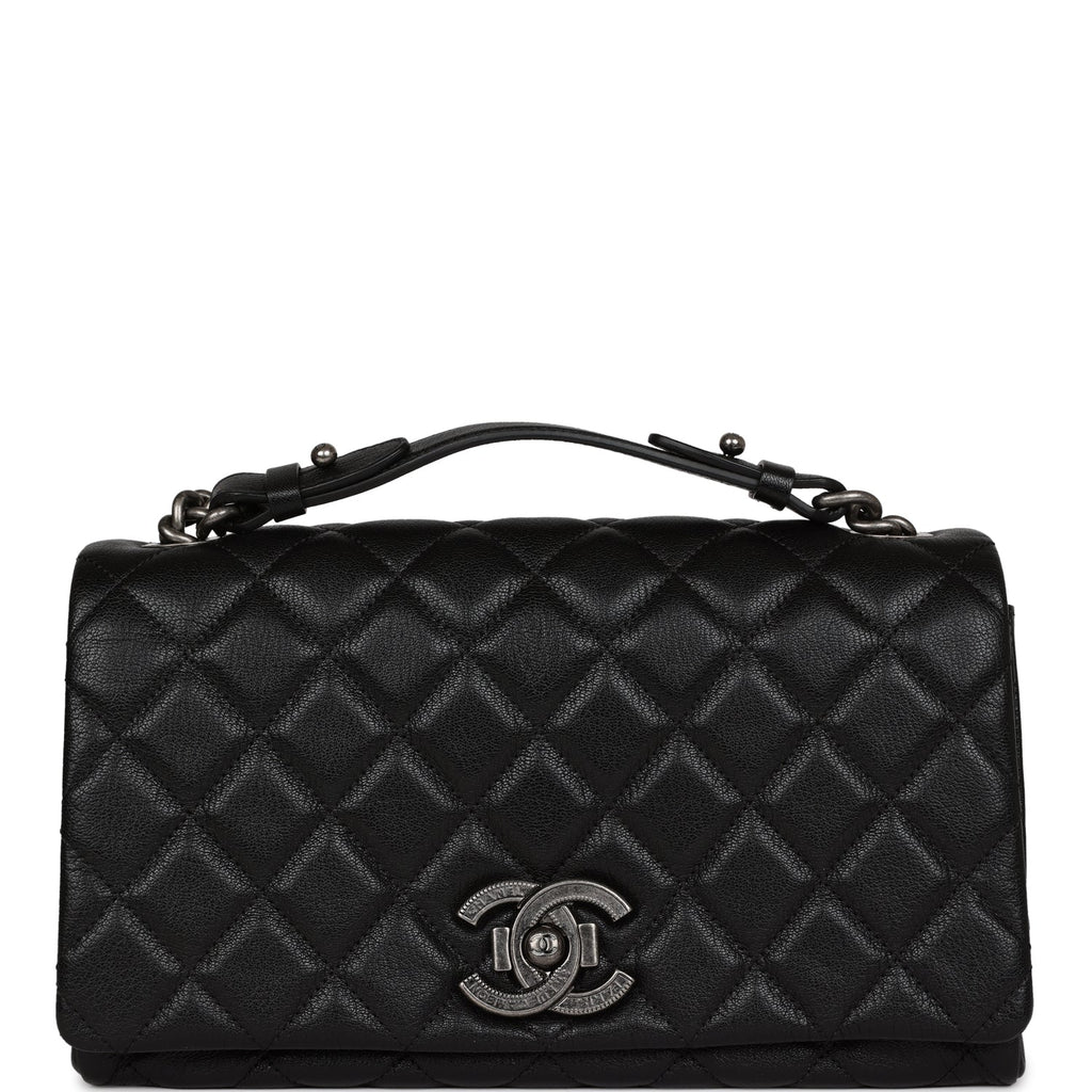 CHANEL, Bags, Vinyl Xl Rock And Chain Flapblack