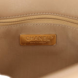 Chanel Large 19 Flap Bag Dark Beige Lambskin Mixed Hardware