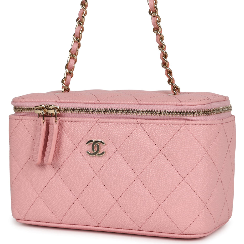 Top Handle Pink Chanel Vanity Bag Chanel Small Classic Vanity Case