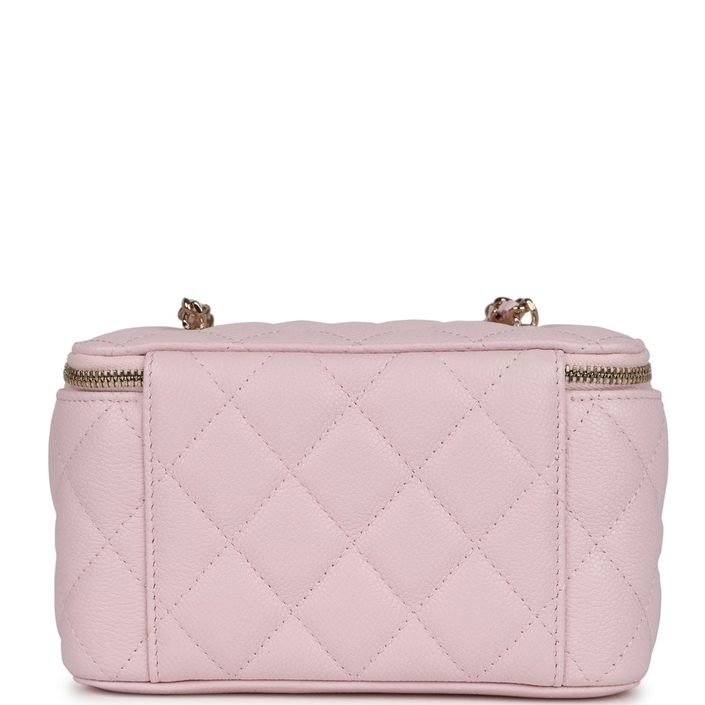 chanel pink vanity bag