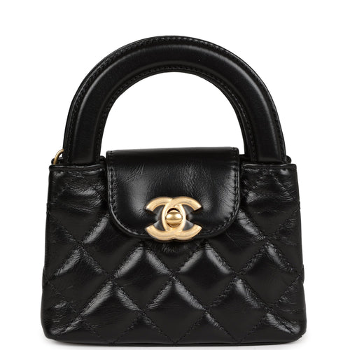 Chanel Black, White, and Rainbow Tweed 22 Tote Aged Gold Hardware (Like New), Womens Handbag