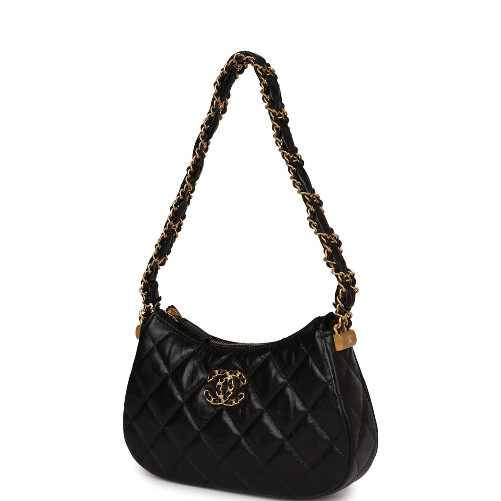 Chanel Hobo Bag Black Leather | 3D model