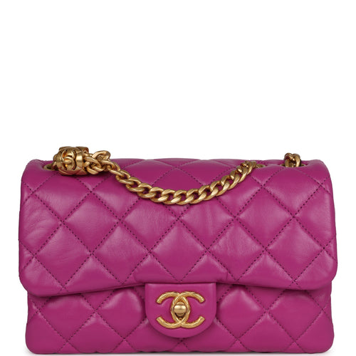 tas sling-bag Chanel Mini Rectangle Tweed Flap Bag